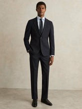 Reiss | Wool-Blend Single-Breasted Suit Blazer Slim-Fit in Navy