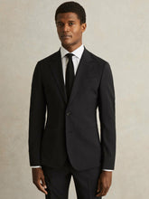 Reiss | Wool-Blend Single-Breasted Suit Blazer Slim-Fit in Black