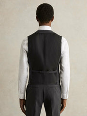 Reiss | Wool-Blend Slim-Fit Waistcoat in Grey