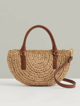 Reiss | Raffia Woven Cross-body Bag in Natural