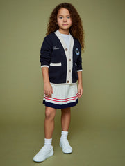 Reiss | 3-9 yrs SmileyWorld Logo Cardigan Unisex Fit in Off White
