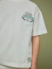Reiss | 3-9 yrs SmileyWorld Oversize T-Shirt in White