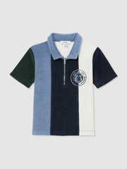 Reiss | 9-13 yrs SmileyWorld Towel Polo Shirt in Blue