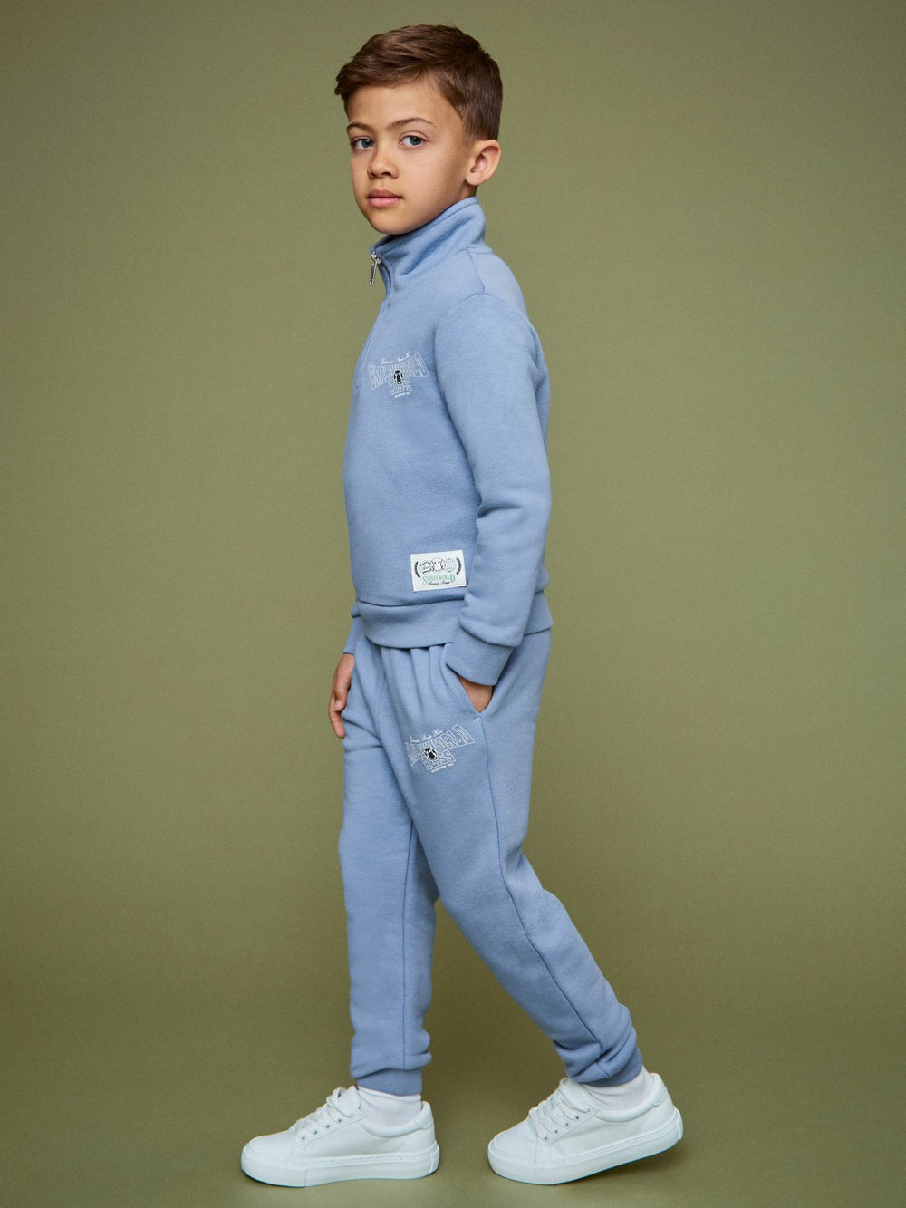 Reiss | 3-9 yrs SmileyWorld Cuffed Joggers Unisex Fit in Blue