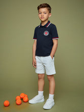 Reiss | 3-9 yrs SmileyWorld Piqué Polo Shirt in Navy