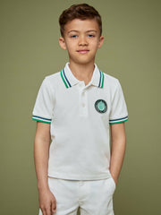 Reiss | 13-14 yrs SmileyWorld Piqué Polo Shirt in White