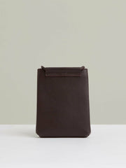 Reiss | Leather Phone Holder in Oxblood