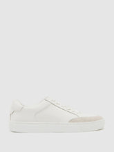 Reiss | Bonded-Leather Low-Top Trainers in White