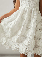 Reiss | 9-13 yrs Guipure-Lace Midi Dress in Ivory