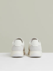 Reiss | Bonded-Leather Suede Running Trainers in White