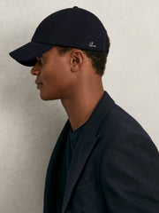 Reiss | Jersey Logo-Embroidered Baseball Cap in Navy
