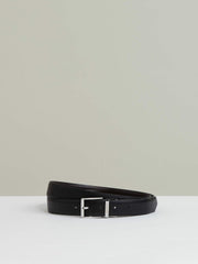 Reiss | Reversible Leather Belt with Interchangeable Buckle in Black/Brown