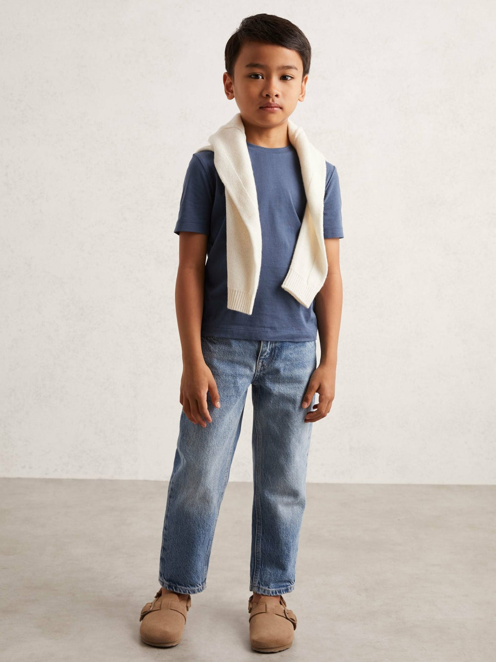 Reiss | 3-9 yrs Crew Neck T-Shirt in Ocean Blue