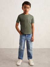 Reiss | 3-9 yrs Crew Neck T-Shirt in Dark Sage