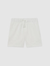 Reiss | 13-14 yrs Cotton Brand-Embroidered Shorts in Off White