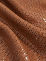 Reiss | Atelier Laser-Cut Pencil Skirt in Tan