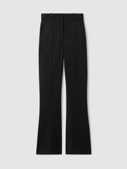Reiss | Petite Wool-Blend Wide-Leg Suit Trousers in Black