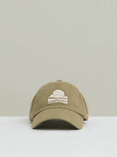 Reiss | Sunset-Embroidered Cap in Washed Sage