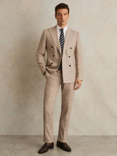 Reiss | Wool-Blend Slim-Fit Suit Trousers in Oatmeal Brown