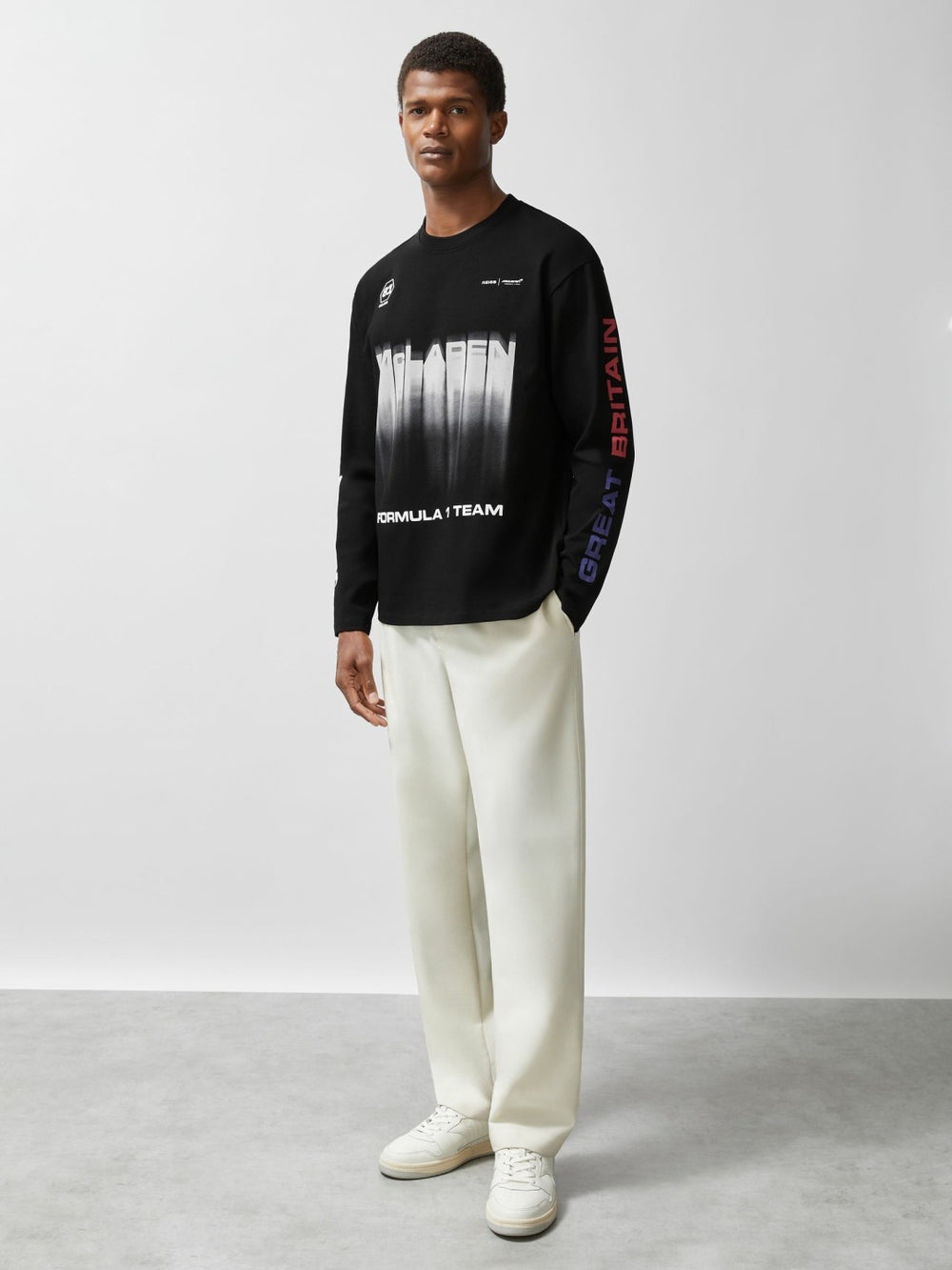 Reiss | McLaren F1 Team British GP T-Shirt Unisex Fit in Black