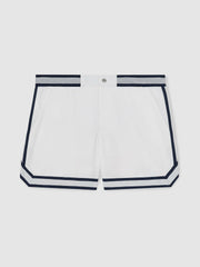 Reiss | | Ché Stripe-Trim Swim Shorts in White