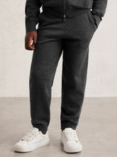 Reiss | 9-13 yrs Merino Wool Cuffed Joggers in Derby Grey Melange