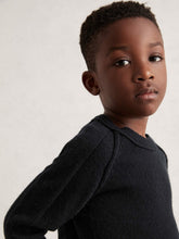 Reiss | 9-13 yrs Wool-Cashmere Reverse-Seam Jumper in Navy