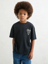 Reiss | Cotton Motor Cars-Print T-Shirt in Blue