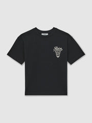 Reiss | Cotton Motor Cars-Print T-Shirt in Blue