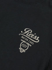Reiss | Cotton Motor Cars-Print T-Shirt in Blue