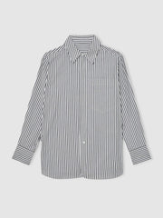 Reiss | | Les 100 Ciels Stripe Shirt in White/Navy