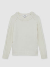 Reiss | 13-14 yrs Wool-Cashmere Reverse-Seam Jumper in Off White