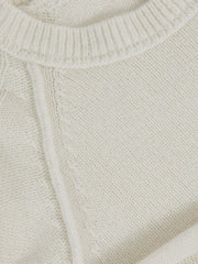 Reiss | 13-14 yrs Wool-Cashmere Reverse-Seam Jumper in Off White