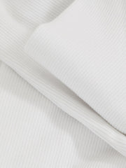 Reiss | 9-13 yrs Cotton Ruched Long-Sleeve T-Shirt with Stretch in Ivory