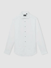Reiss | Slim Fit Cotton Double-Cuff Dinner Shirt Regular-Fit in White