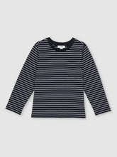Reiss | 13-14 yrs Stretch-Cotton Stripe T-Shirt in Navy/White