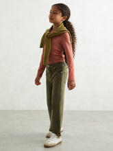 Reiss | 9-13 yrs Cotton Ruched Long-Sleeve T-Shirt with Stretch in Rose