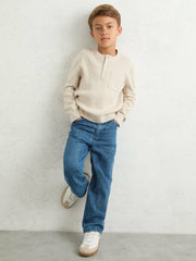 Reiss | 13-14 yrs Straight-Leg Carpenter Jeans in Mid Blue