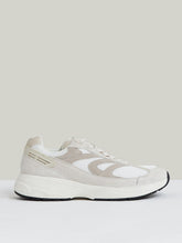Reiss | Panelled Running Trainers in Off White/Stone