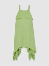 Reiss | 13-14 yrs Handkerchief-Hem Sleeveless Dress in Green