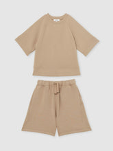 Reiss | 13-14 yrs Modal-Blend Sweatshirt And Shorts Set in Mink