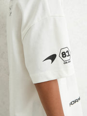 Reiss | 9-13 yrs McLaren F1 Team British GP T-Shirt Unisex Fit in White