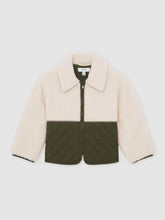 Reiss | 13-14 yrs Quilted Borg Jacket in Ecru