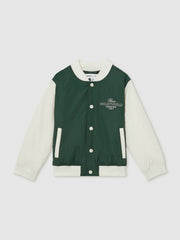 Reiss | 9-13 yrs SmileyWorld Bomber Jacket in Dark Green