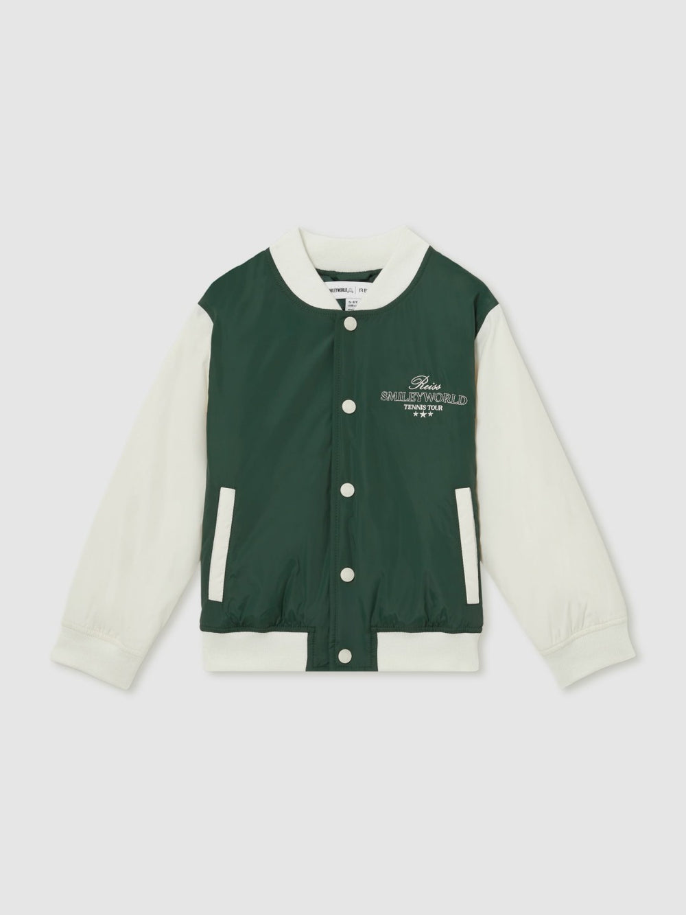 Reiss | 13-14 yrs SmileyWorld Bomber Jacket in Dark Green
