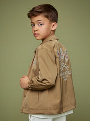 Reiss | 9-13 yrs SmileyWorld Harrington Jacket in Stone