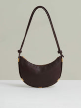 Reiss | Leather Rope Strap Shoulder Bag in Oxblood