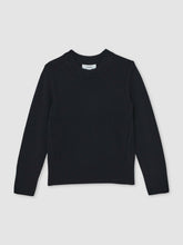 Reiss | 13-14 yrs Wool-Blend Open-Stitch Jumper with Cashmere in Navy