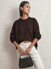 Reiss | Wool-Cashmere Crew-Neck Jumper in Plum