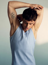 Reiss | | Tom Daley Cotton Lover Vest with Stretch in Soft Blue